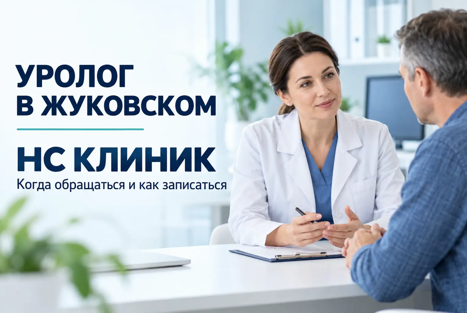 Уролог в Жуковском: как записаться в НС Клиник и когда это нужно